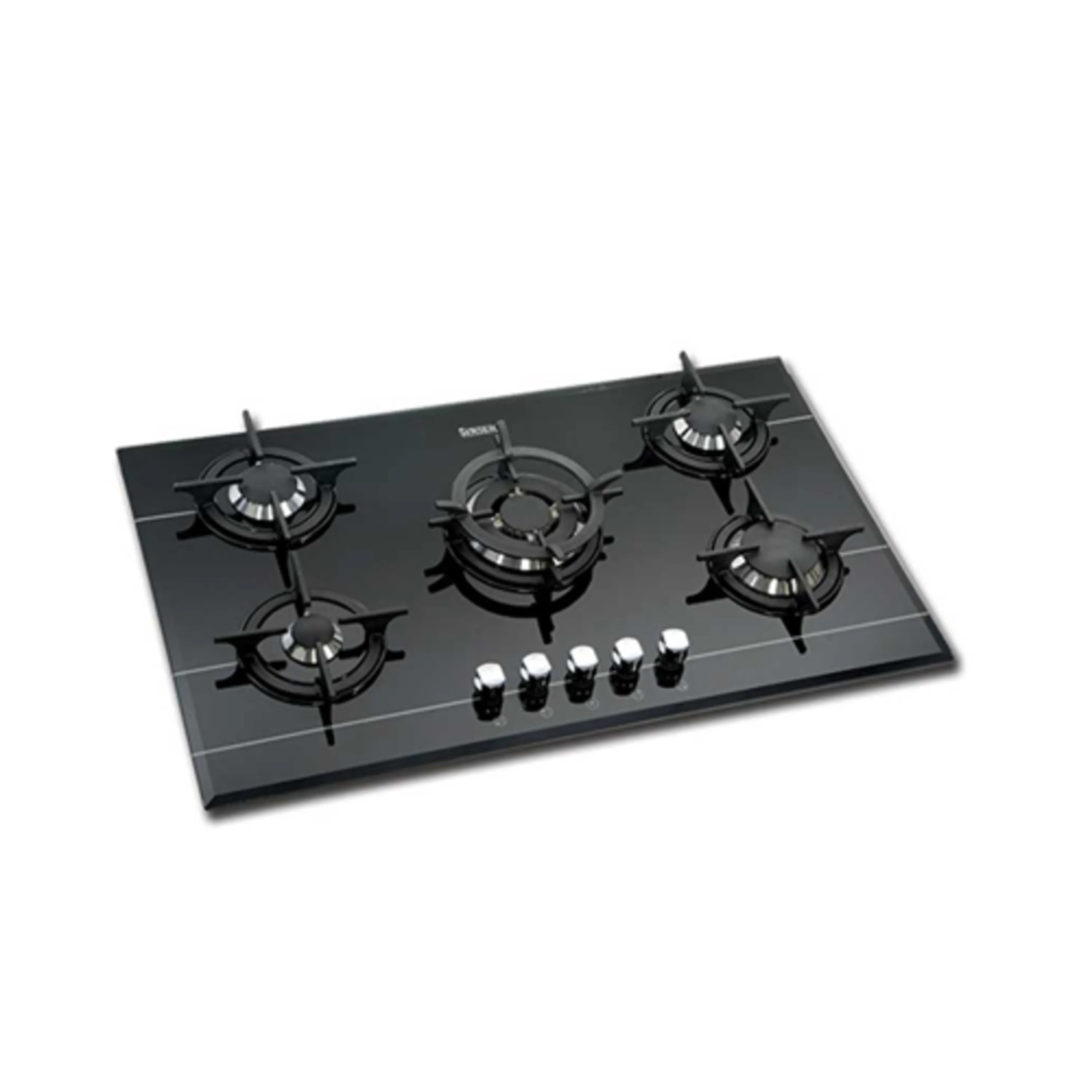 اجاق گاز صفحه ای 5 شعله شیشه ای سینجر مدل SDG509W اجاق گاز صفحه ای 5 شعله شیشه ای سینجر مدل SDG509W